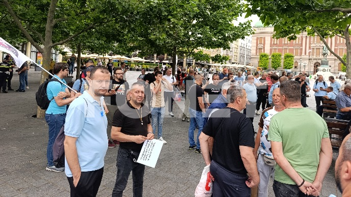 Protest zaposlenih u GSP-u